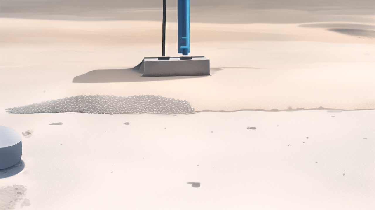 Large concrete slab at construction site, showcasing molds for concrete usage
