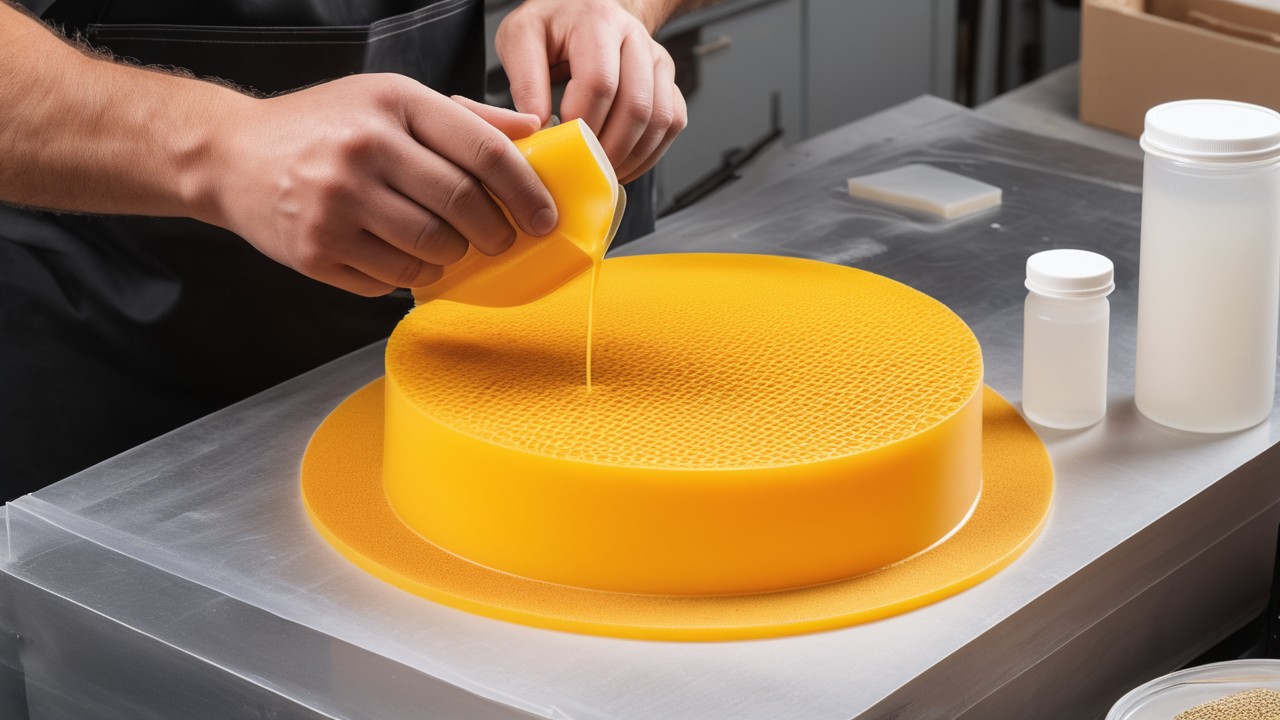 resin silicone molds, Resin Mold Kits showcase: person baking yellow cake on silver tray in kitchen