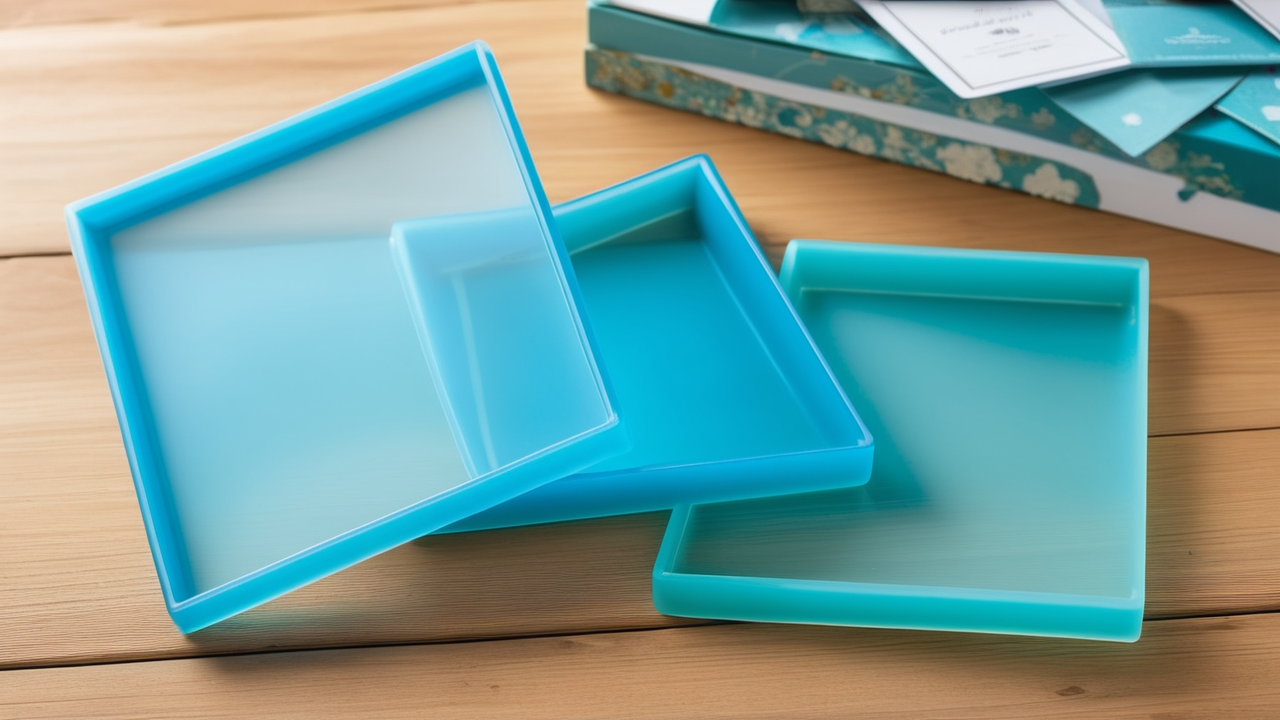 resin molds silicone, Collection of silicone resin molds for culinary arts, vibrant colors, varied shapes.