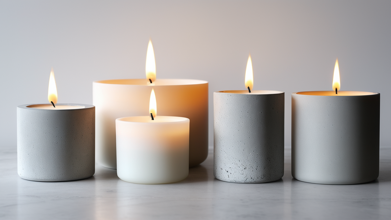 concrete candle molds