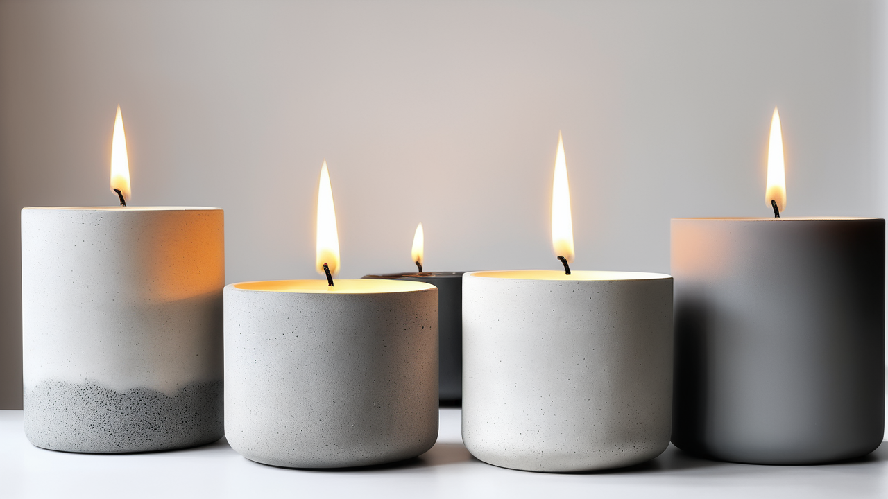 concrete candle molds