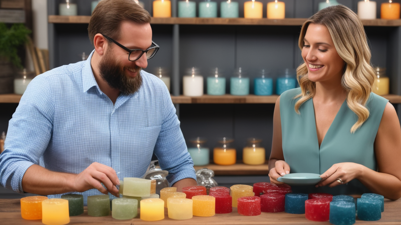 resin table mold, Vibrant meal spread on wooden table with resin molds, bowls, plates, and utensils