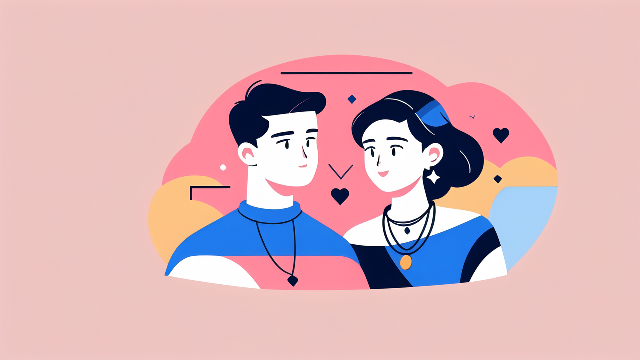 matching couple necklace