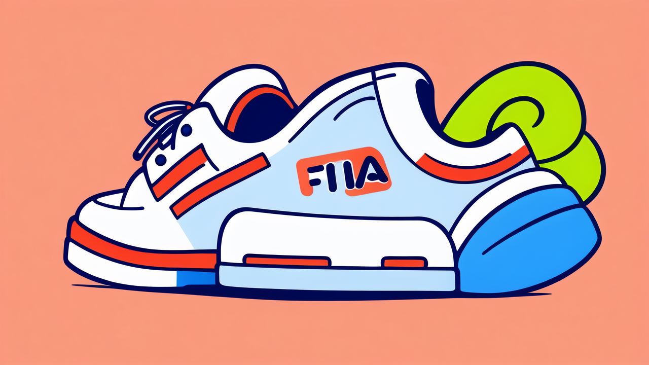 fila watches, Fila sneaker with vibrant colors, bold design, and Wearable Technology focus